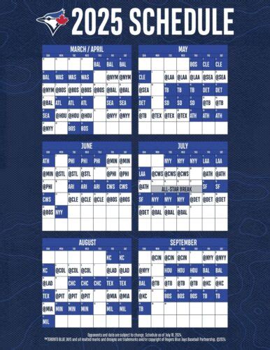 Toronto Blue Jays fixtures .